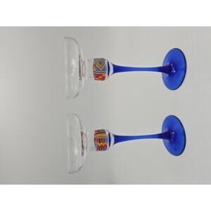 Vintage Pair Avon Majestic Kente Inspired Candle Holders